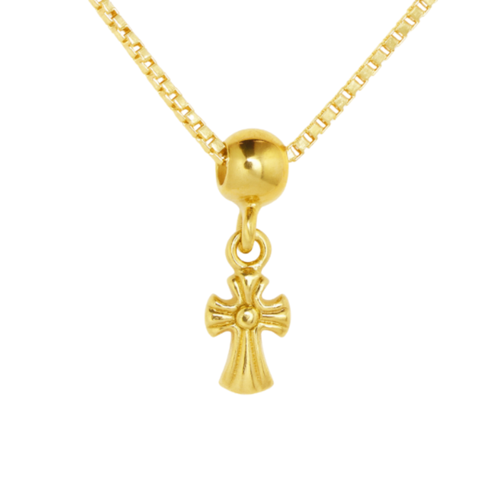 Sleek Mini Cross Pendant